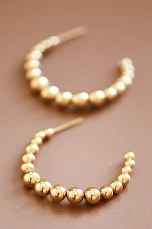 18K Non-tarnish Stainless Steel Hoops