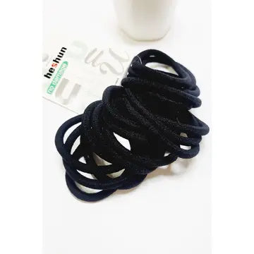 18 Pc Hair Tie Set - Black