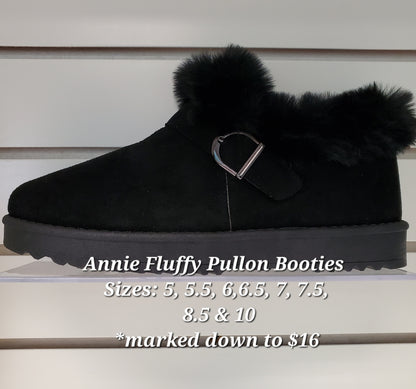 Annie Fluffy Pullon Booties