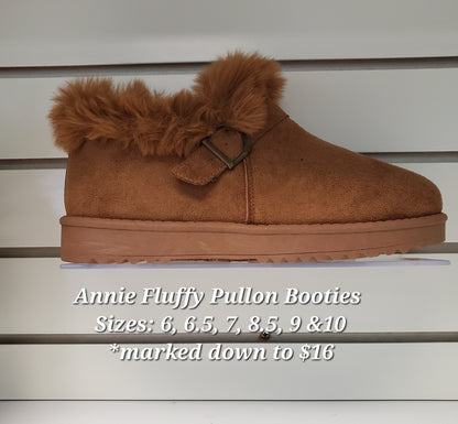 Annie Fluffy Pullon Booties