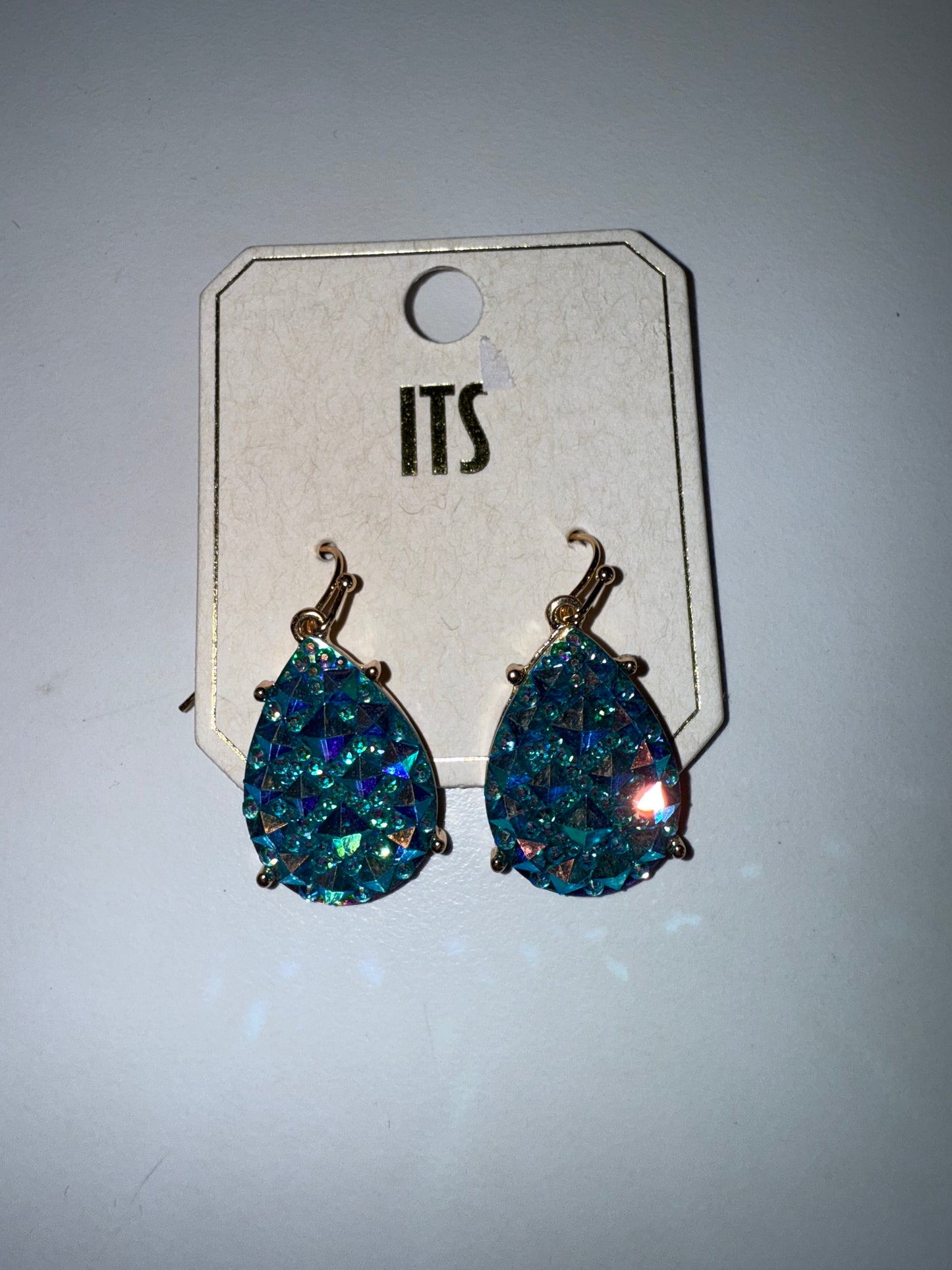 E - Sparkling Diamond Teardrops
