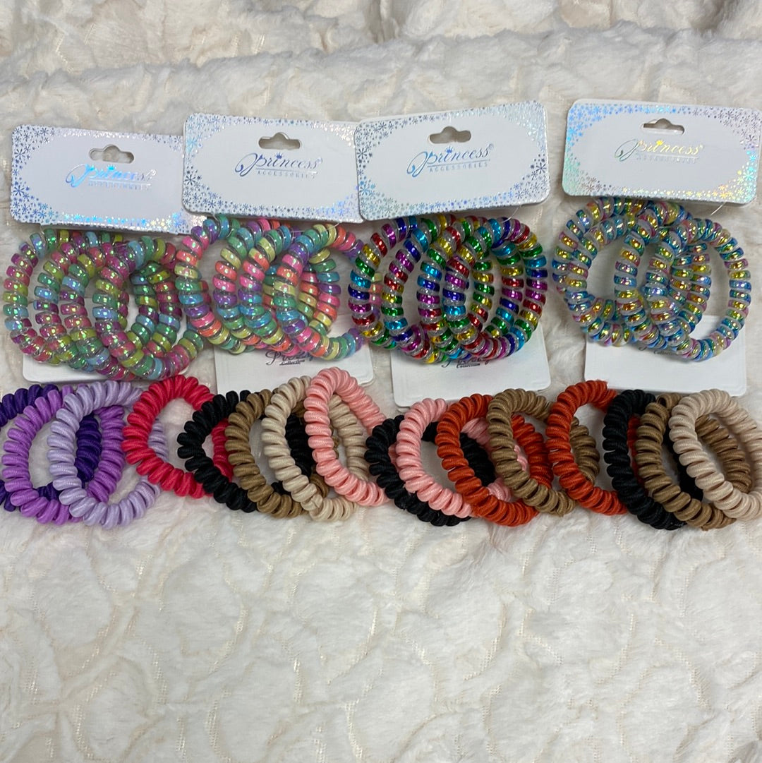 Phone Cord Hair Tie 4pk