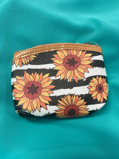 Sunflower Zipper Coin Purse