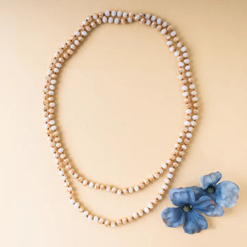 60" Crystal Beaded Necklace
