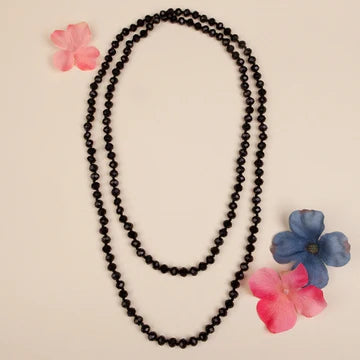 60" Crystal Beaded Necklace