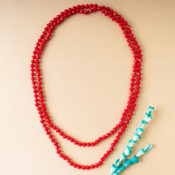 60" Crystal Beaded Necklace