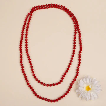 60" Crystal Beaded Necklace