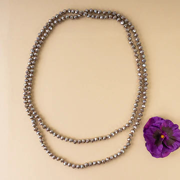 60" Crystal Beaded Necklace