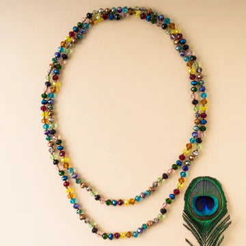 60" Crystal Beaded Necklace