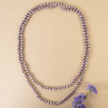 60" Crystal Beaded Necklace