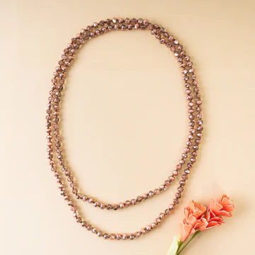 60" Crystal Beaded Necklace