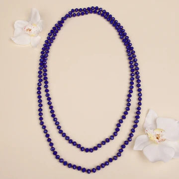 60" Crystal Beaded Necklace