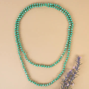 60" Crystal Beaded Necklace