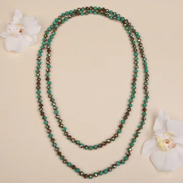 60" Crystal Beaded Necklace