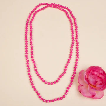 60" Crystal Beaded Necklace