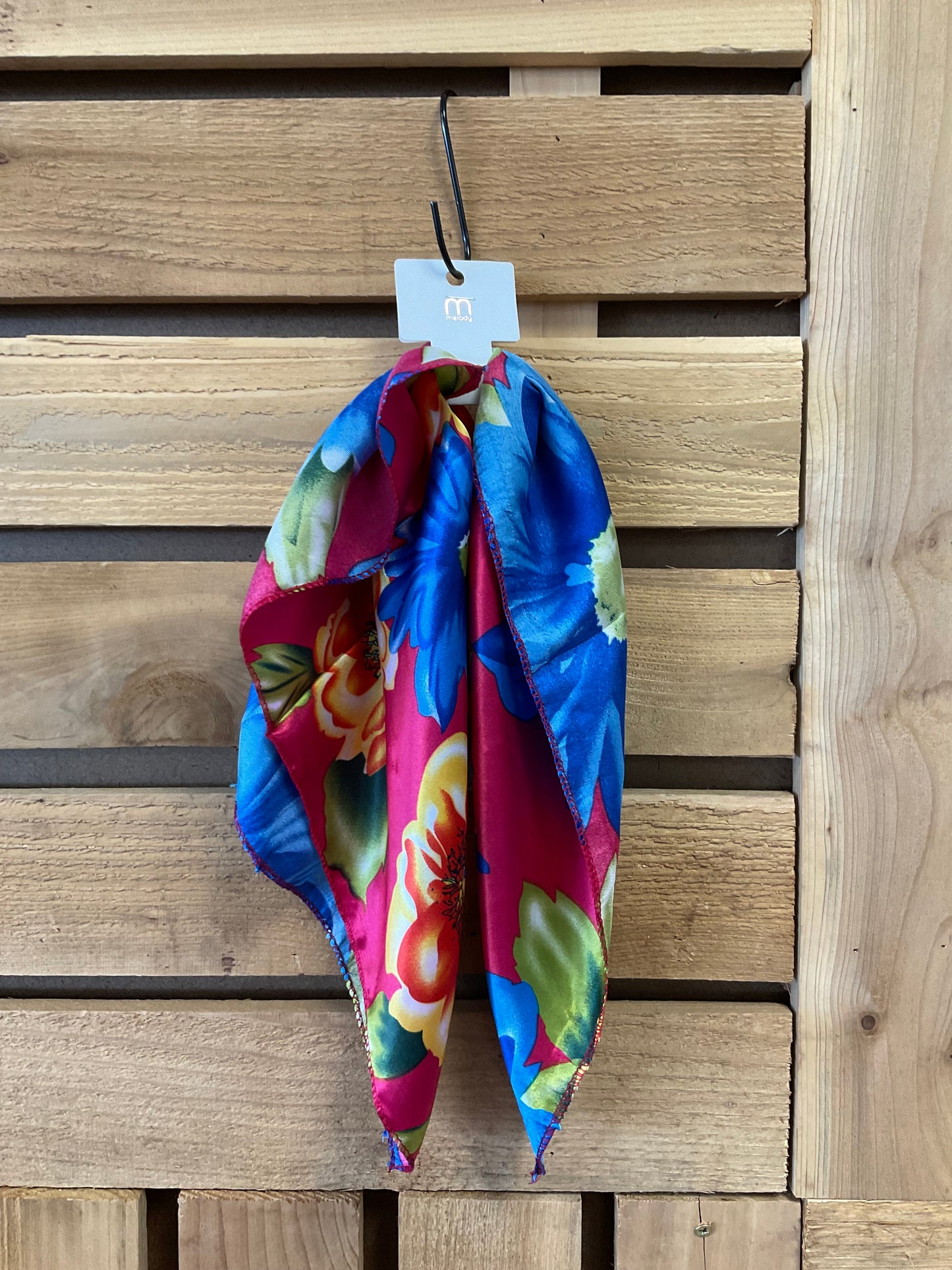 Floral Satin Scarf
