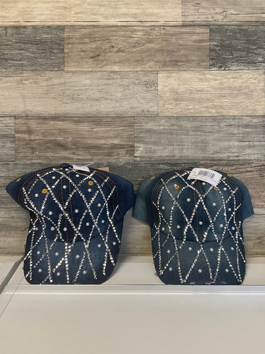 Pearl & Studs Denim Baseball Cap