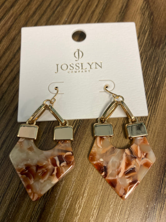 Bohemia Teardrop Epoxy Earrings