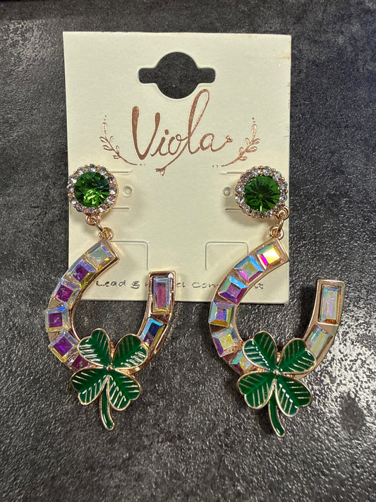 E - Lots Of Luck Iridescent Horseshoe