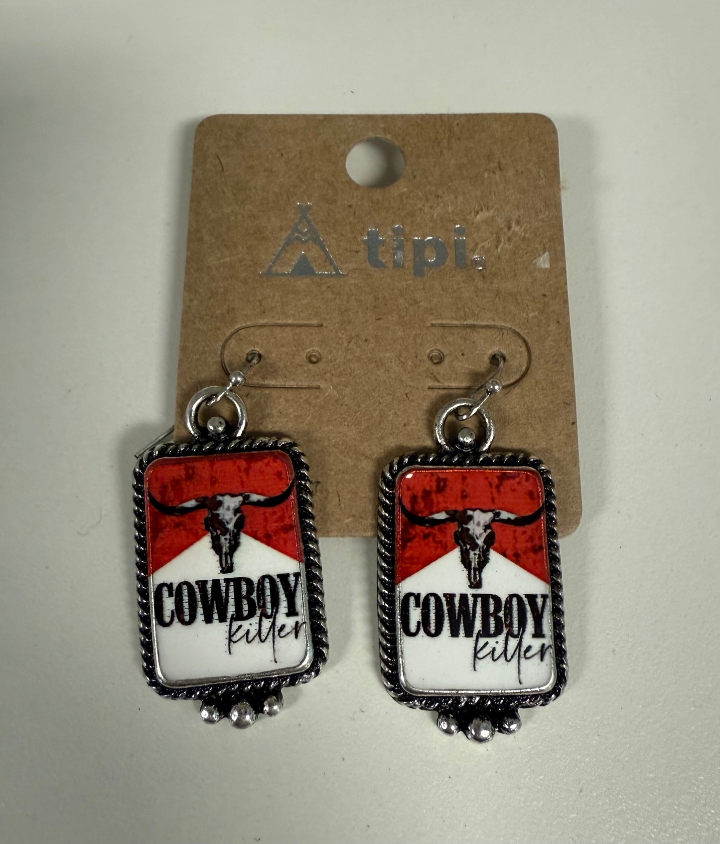 E - Cowboy Red Dangles