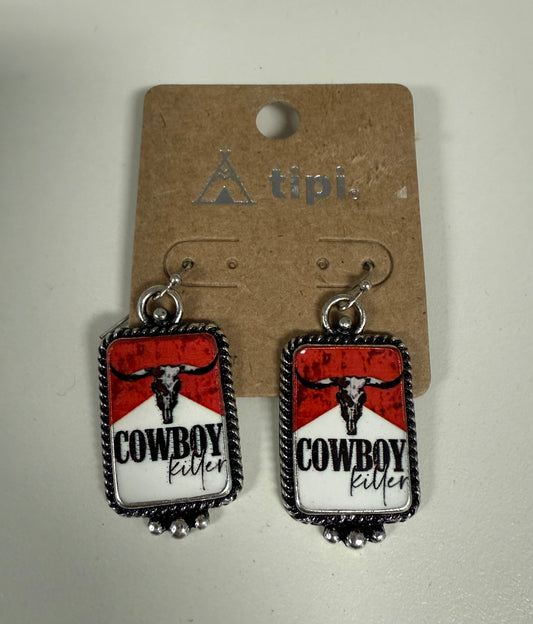 E - Cowboy Red Dangles