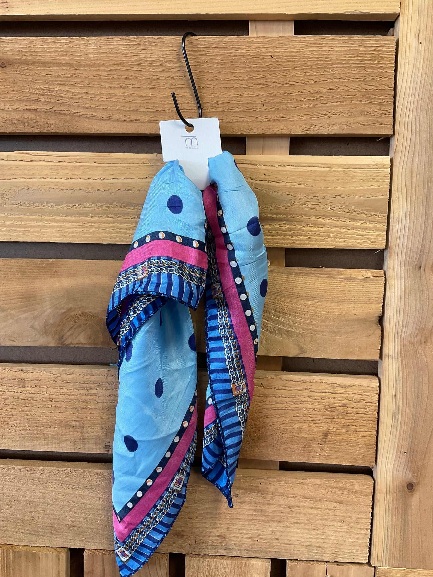 Polka Dot Satin Scarf