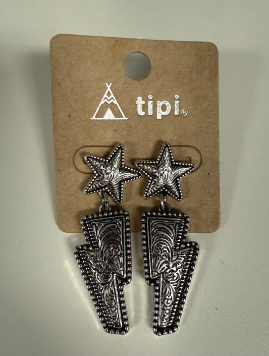 E- Star Bold Dangles