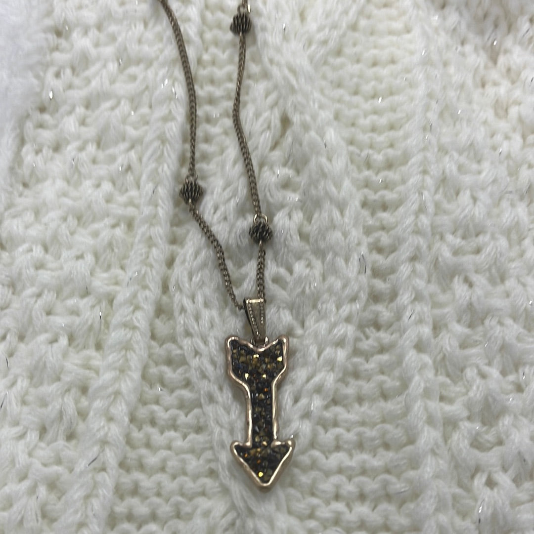 Bronze Arrow Necklace