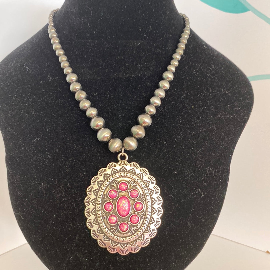 Maybell Concho Pearl Necklace