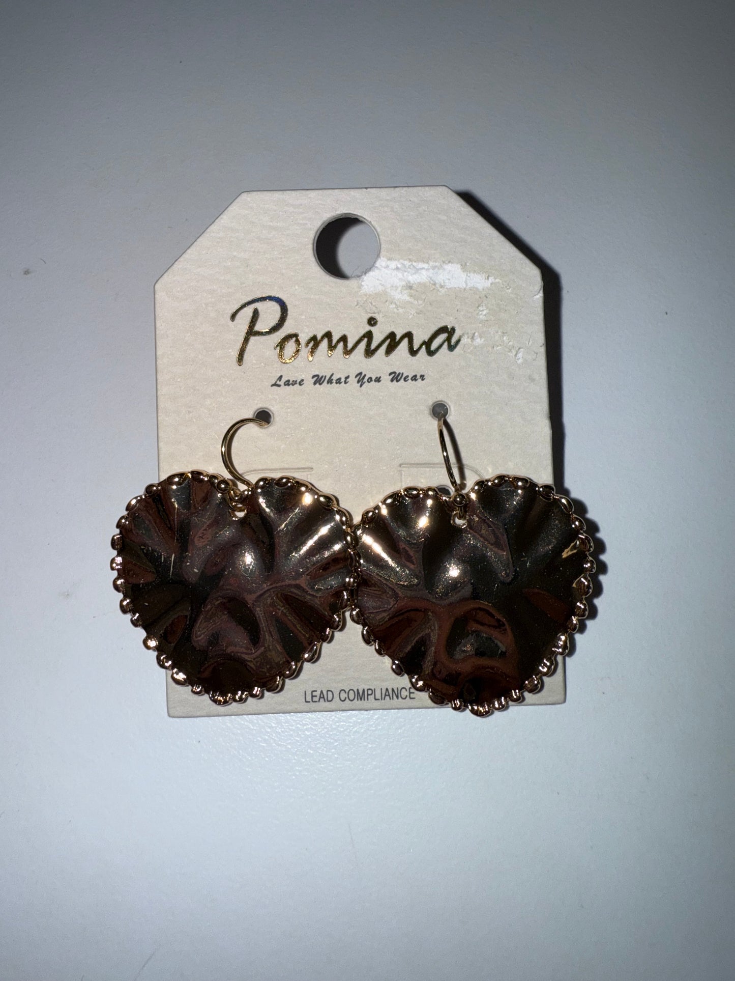 E- Trimmed Hammered Hearts