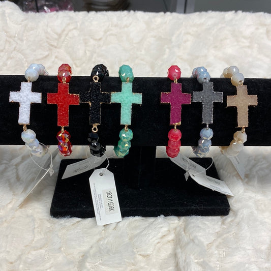 Colored Cross Bracelet