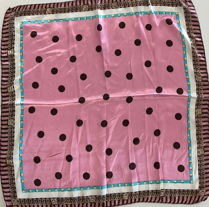 Polka Dot Satin Scarf