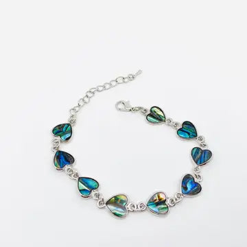 Abalone Shell Metal Chain Bracelet