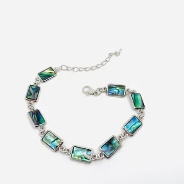 Abalone Shell Metal Chain Bracelet