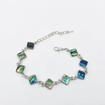 Abalone Shell Metal Chain Bracelet