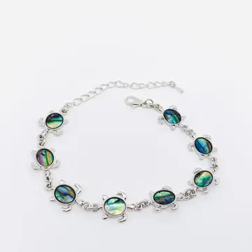 Abalone Shell Metal Chain Bracelet