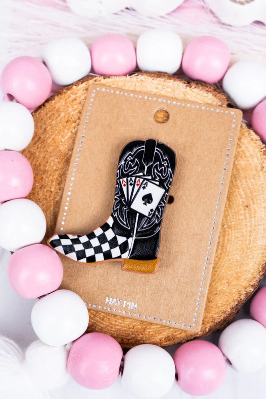 Ace Of Spades Bood Hat Pin