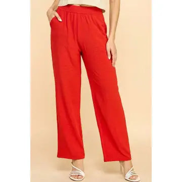 Air Crinkle Staight Leg Pants