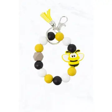 Animal Charm Tassel Keychain