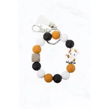 Animal Charm Tassel Keychain