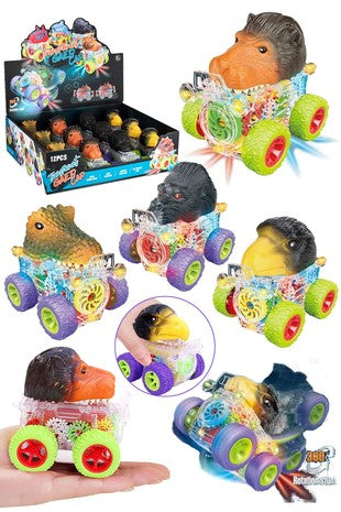 Animal Light Up Wind-Up Monster Truck