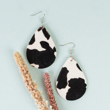 Animal Print Drop Earrings