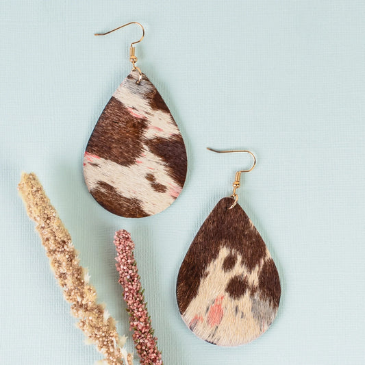 Animal Print Drop Earrings