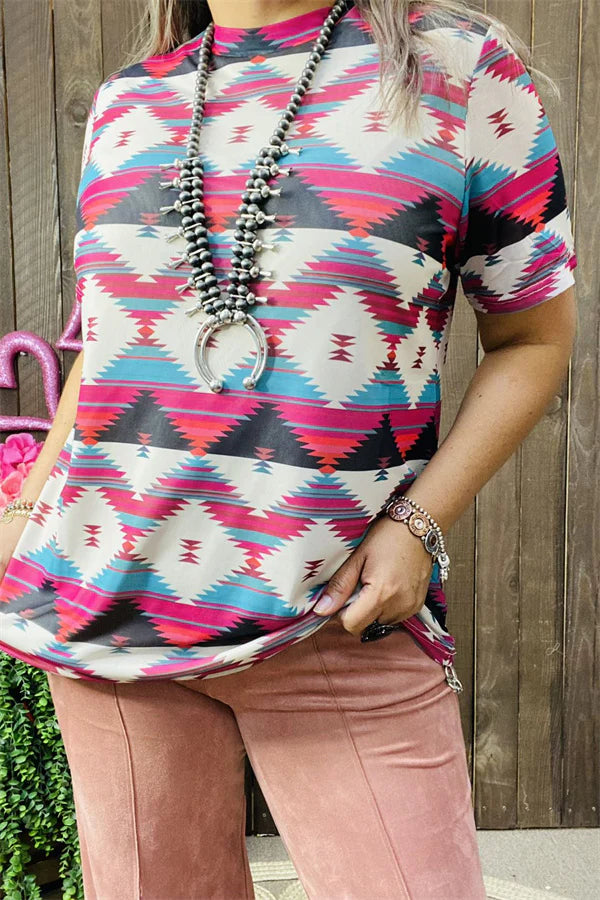 Aztec Multi Color Top