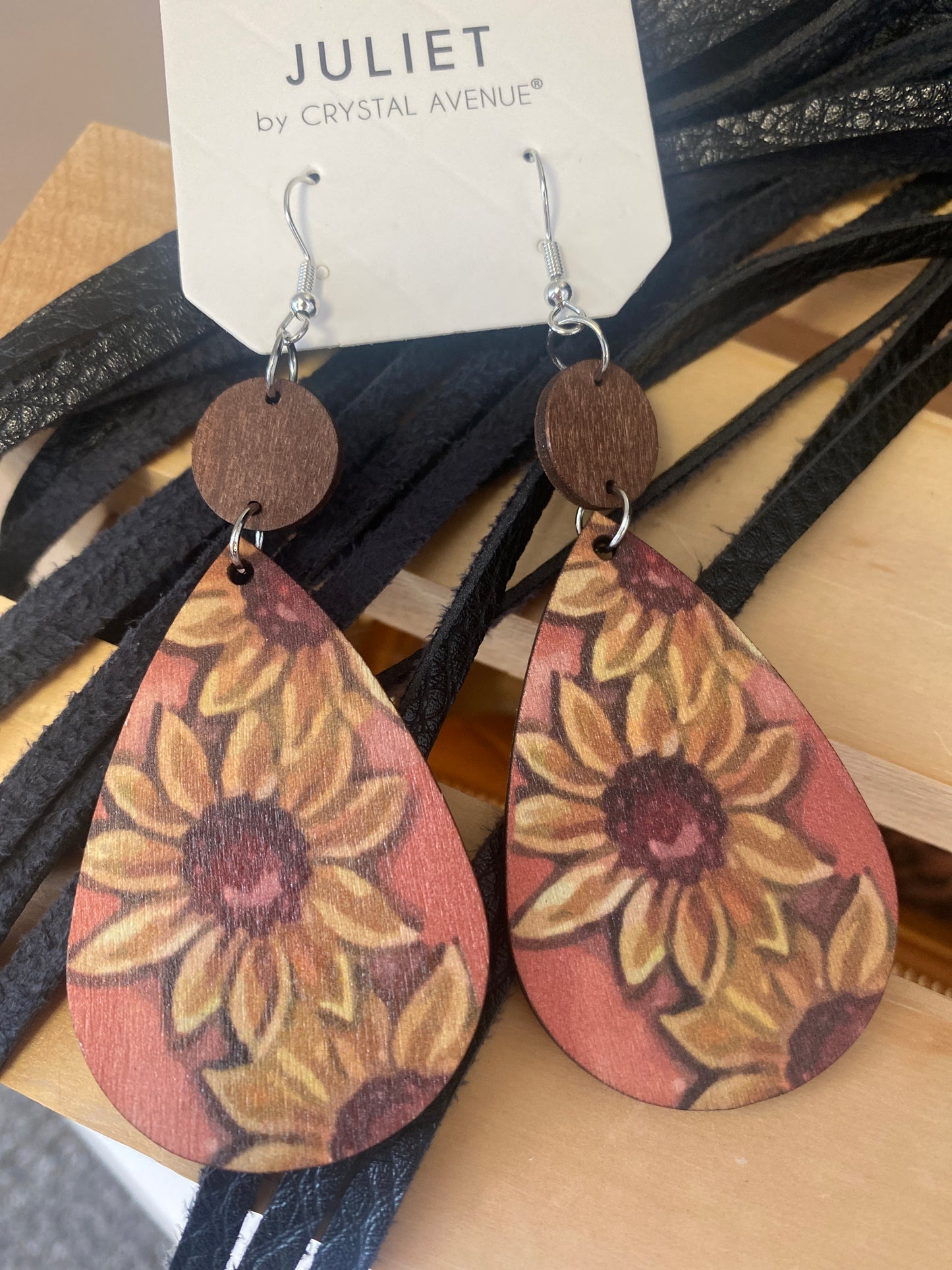 Choose To Shine Sunflower Earrings