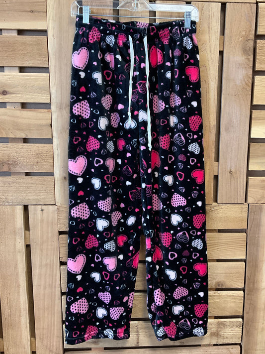 Heart Print Drawstring Pajama Pants