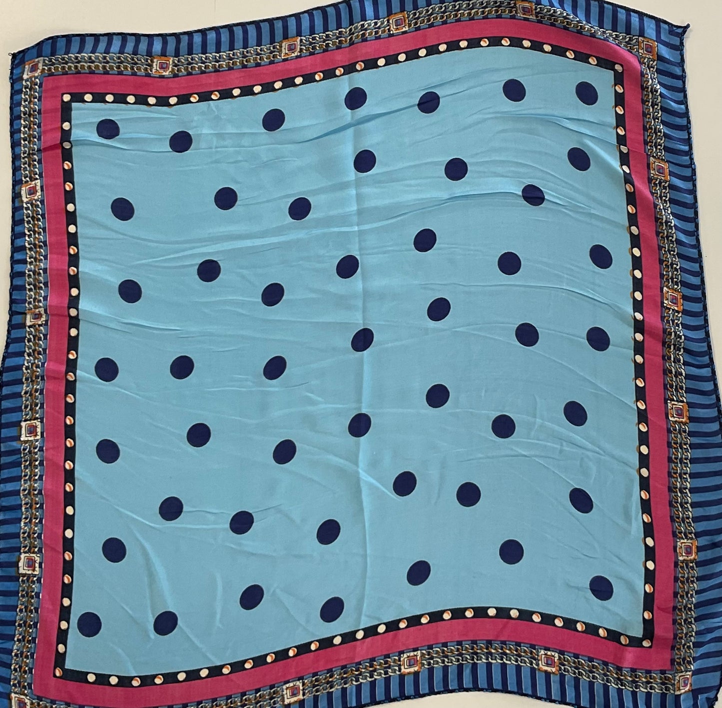 Polka Dot Satin Scarf