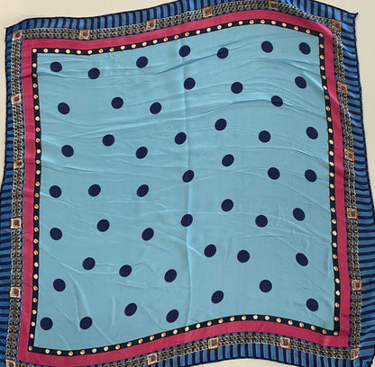 Polka Dot Satin Scarf