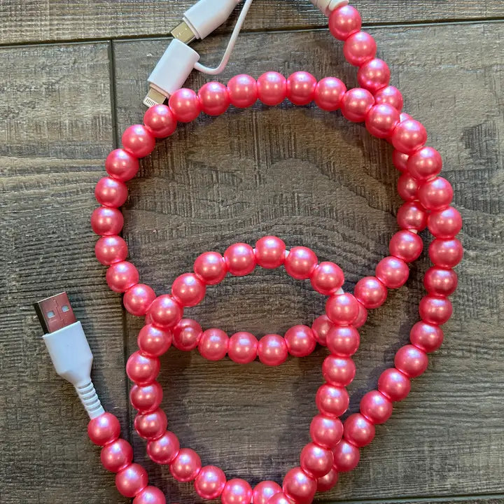 Beaded Phone Charging Cord