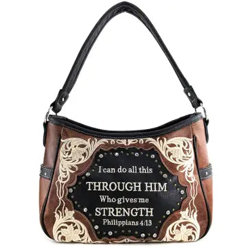 Bible Verse Hobo Bag